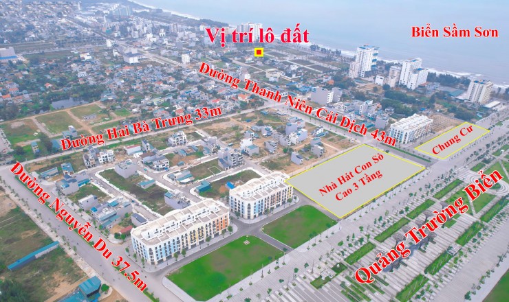 BÁN GẤP LÔ ĐẤT GÓC ĐẸP DUY NHẤT ĐƯỜNG THANH NIÊN, CÁCH BIỂN SẦM SƠN 300M, SỔ ĐỎ TRAO TAY, ĐẦU TƯ LÀ THẮNG